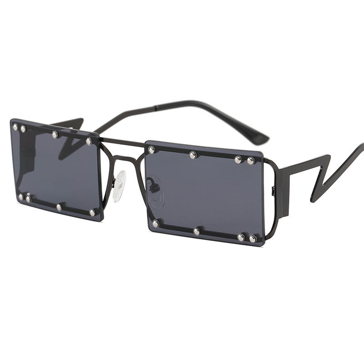 Dame Mote Solbrille med iøynefallende geometrisk design Luvikno