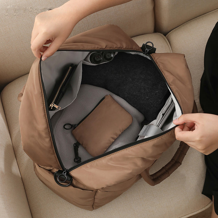 Dames elegant tote bag med avtakbar skulderveske Luvikno