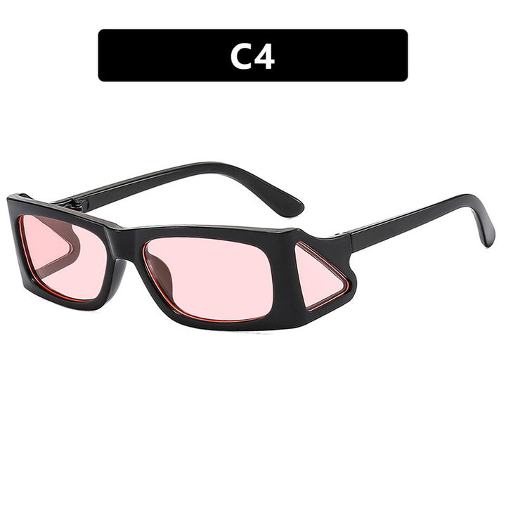 Damer ekstravagante solbrille i geometrisk design Luvikno