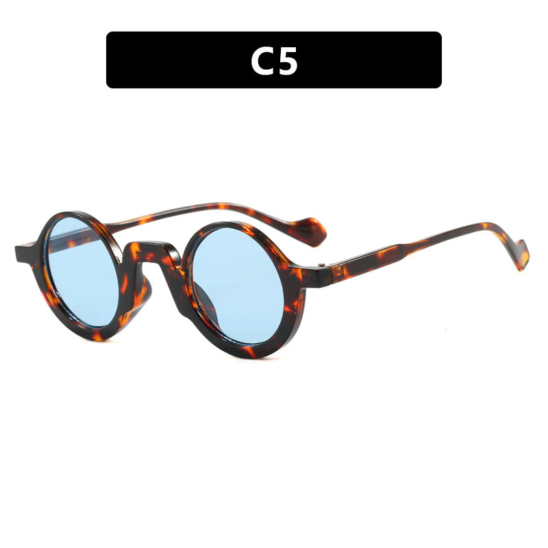 Damer rund solbrille med innovativ design og UV-beskyttelse Luvikno