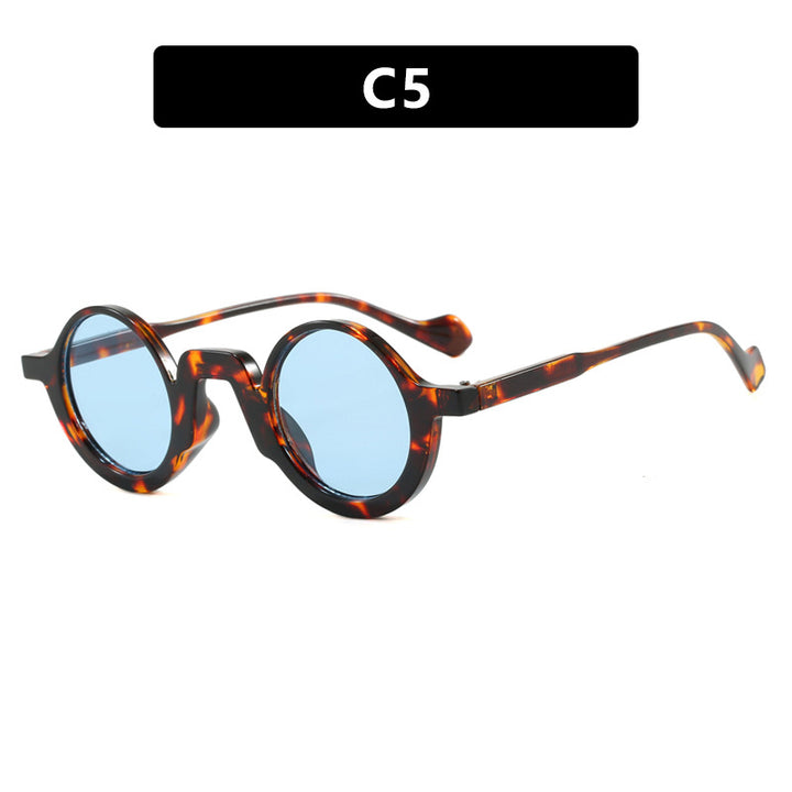 Damer rund solbrille med innovativ design og UV-beskyttelse Luvikno