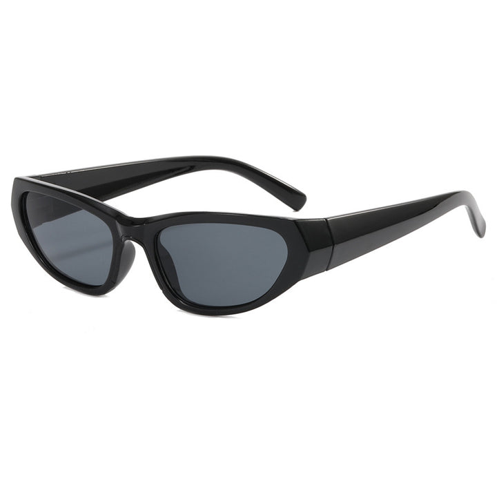 Dame moteriktig solbrille med speilbelagte glass Luvikno