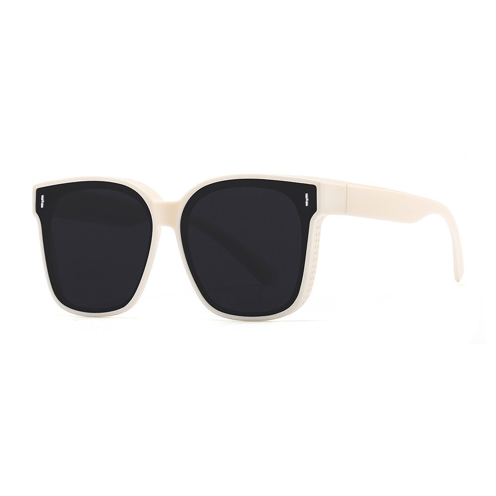 Dame oversized solbriller med stilig ramme Luvikno