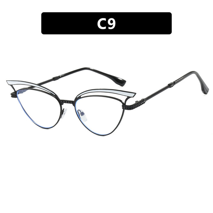 Dame Cat-Eye Briller med filigran designelement Luvikno