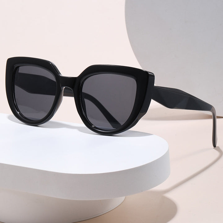Dame moterik oversized solbriller med unikt design Luvikno