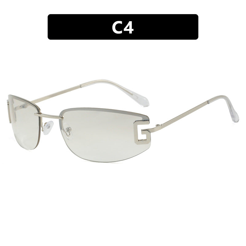 Dame futuristisk solbrille med sporty design og UV-beskyttelse Luvikno