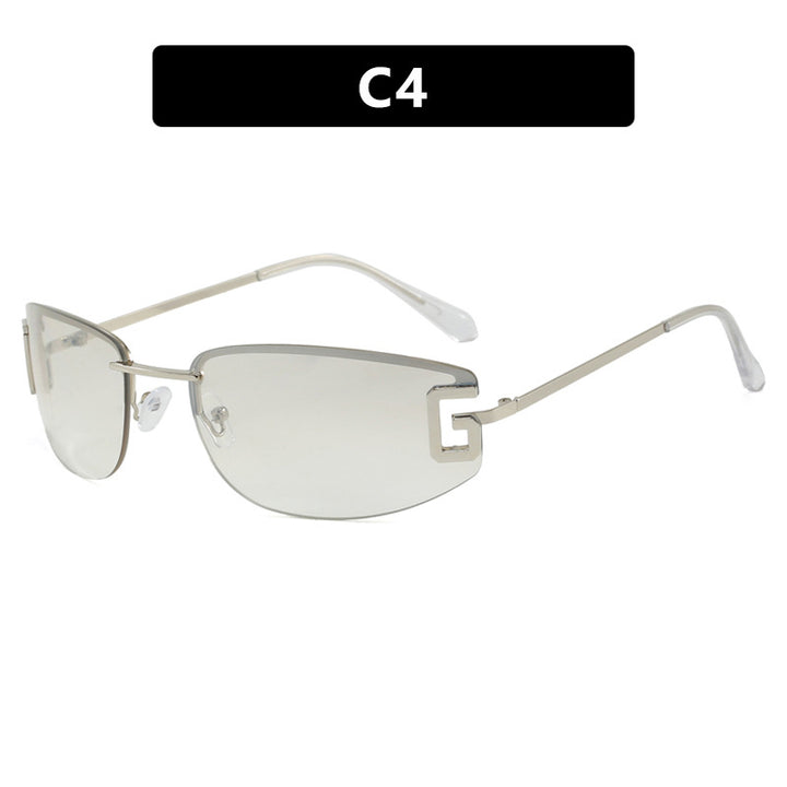 Dame futuristisk solbrille med sporty design og UV-beskyttelse Luvikno