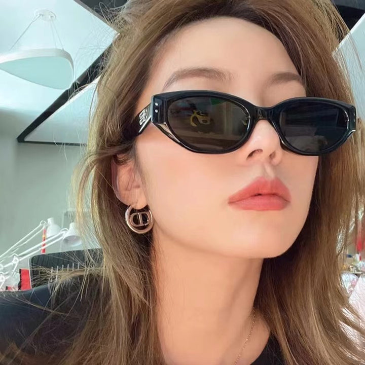 Dame elegant Cat Eye solbriller Luvikno