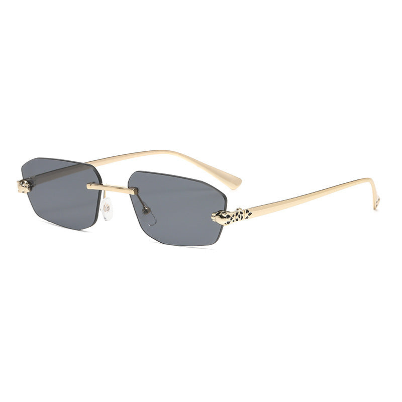 Dame elegant Halvram solbrille Luvikno
