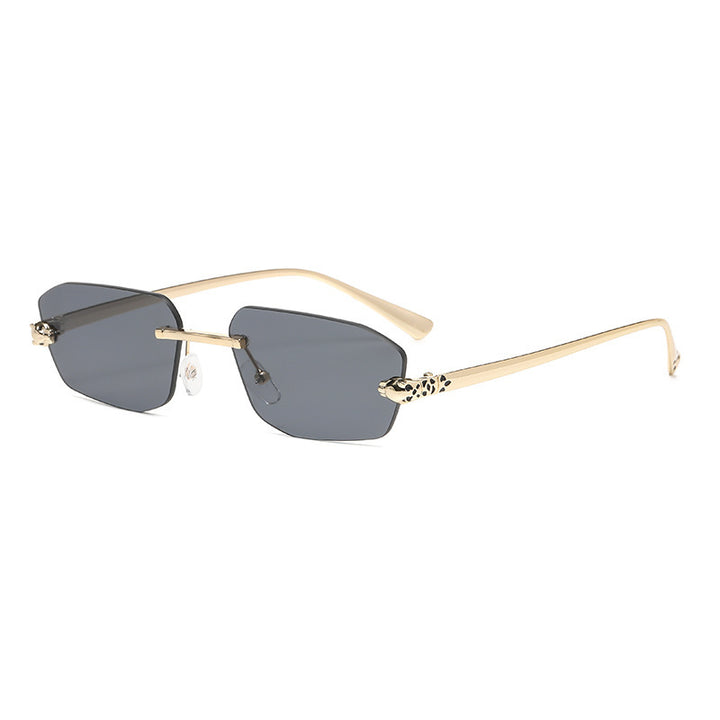 Dame elegant Halvram solbrille Luvikno