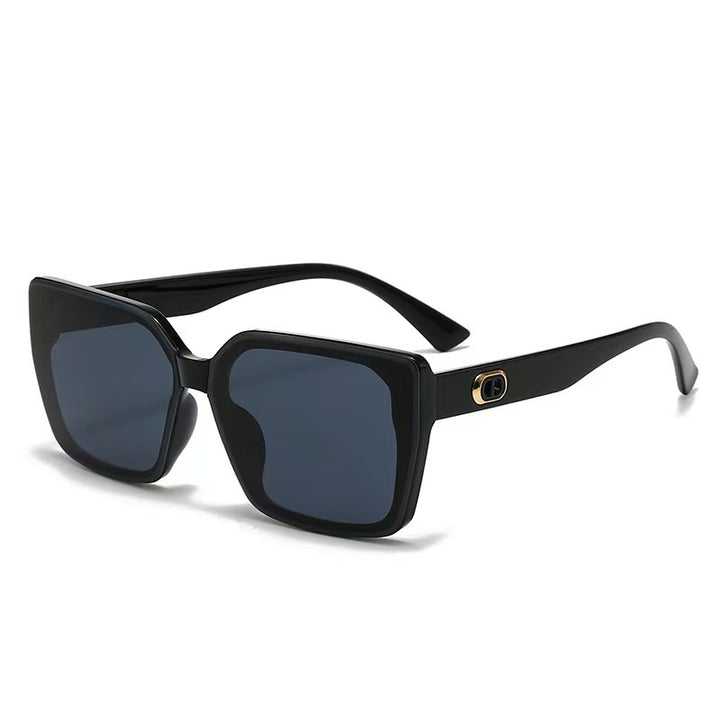 Damer oversized solbriller med robust ramme og diskrete glass Luvikno
