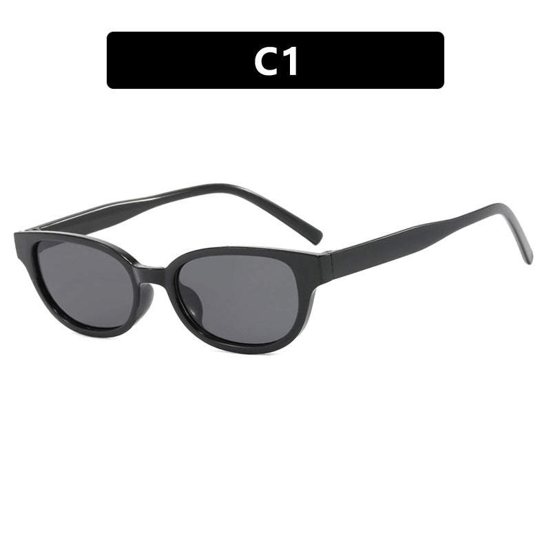 Dame moteriske Cat-Eye solbriller med UV-beskyttelse og lett ramme Luvikno