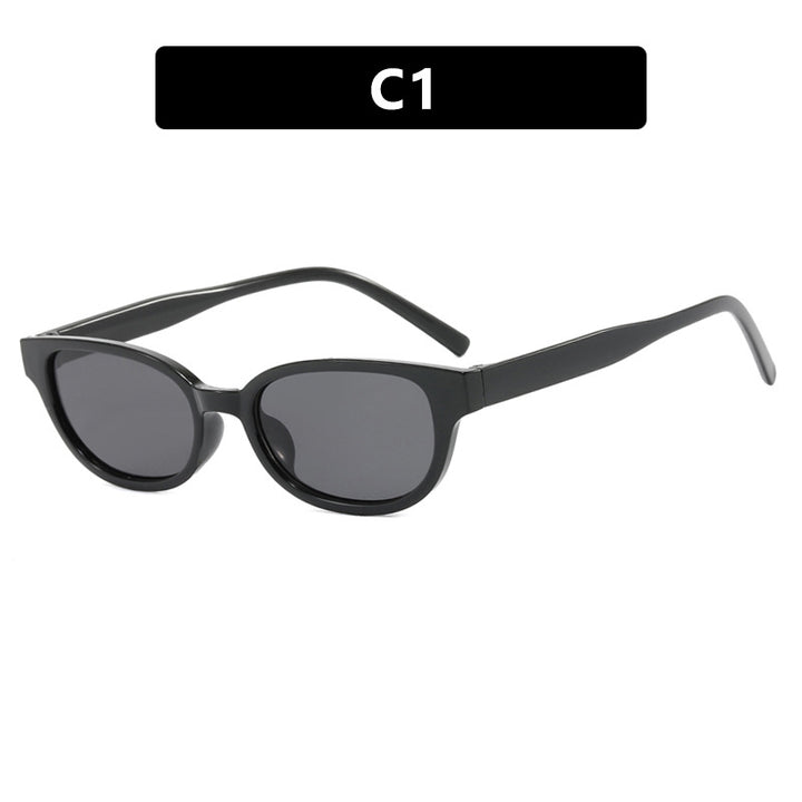 Dame moteriske Cat-Eye solbriller med UV-beskyttelse og lett ramme Luvikno
