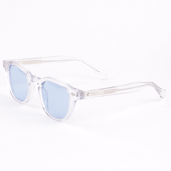 Dame solbrille med eksklusiv geometrisk ramme og polariserte glass Luvikno