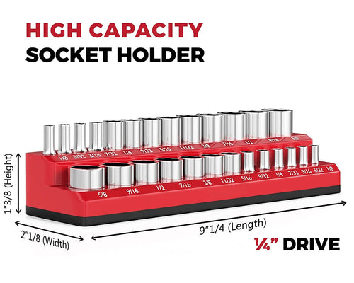Heavy-Duty Magnetisk Socket Organizer Luvikno