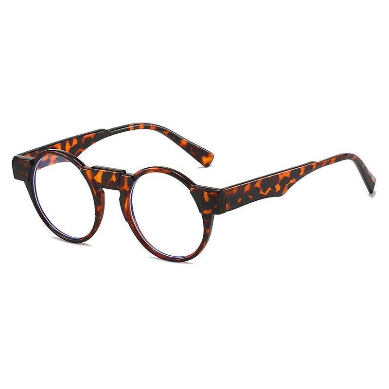 Dame moteriktig lesebrille med innovativt rundt rammedesign Luvikno