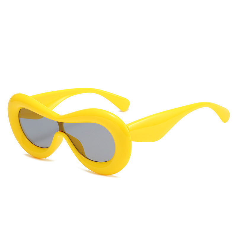 Damer futuristisk øyemaske solbrille Luvikno