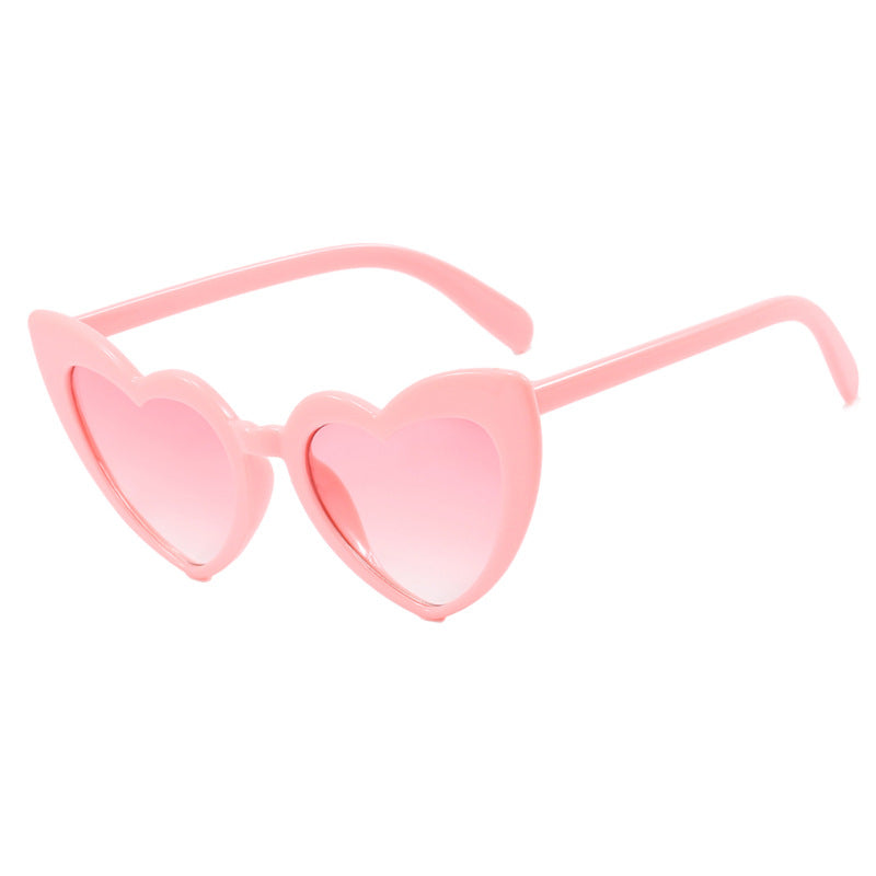 Dame hjerteformet solbrille med polariserte glass og ramme i høy kvalitet пластиковый Luvikno