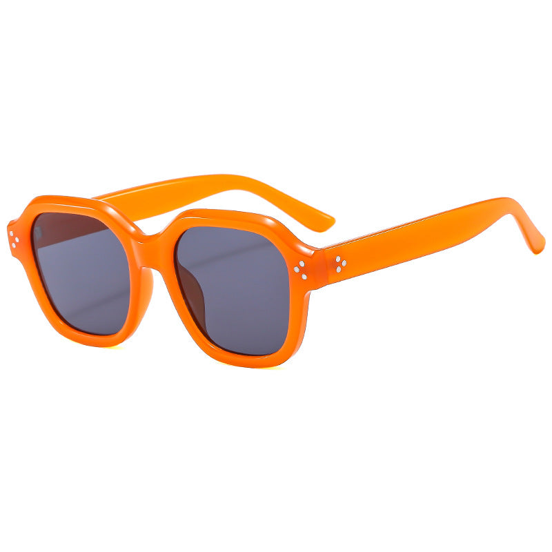 Dame Moderne Retro-solbriller med bred ramme og UV-beskyttelse Luvikno
