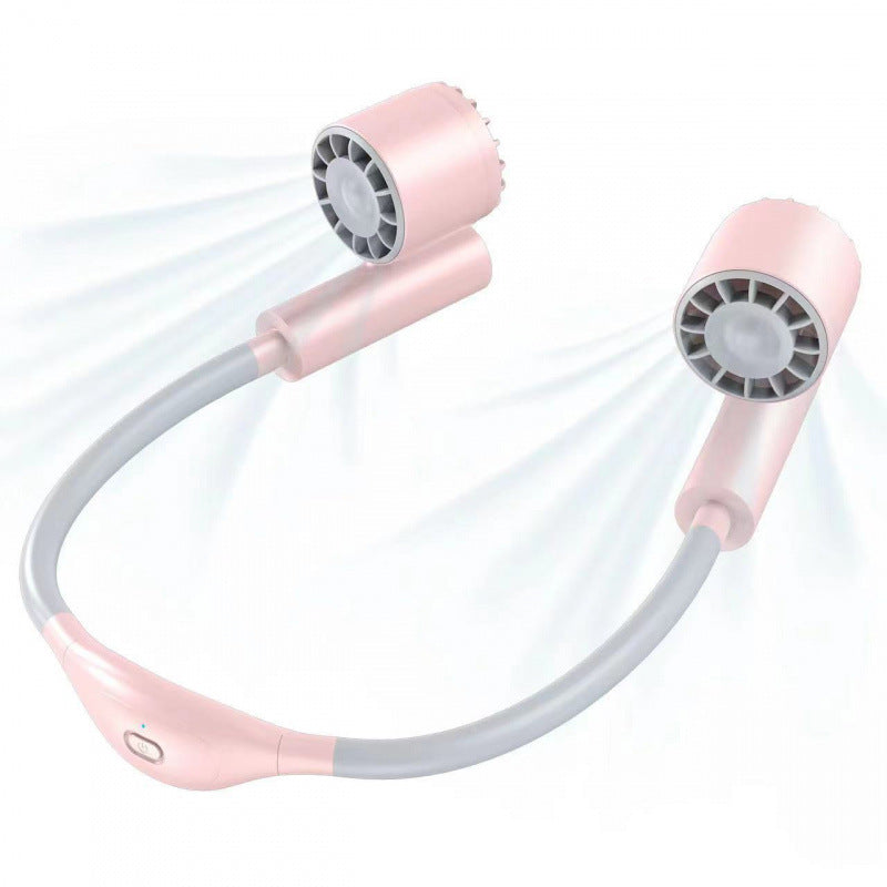 Kjøling hands-free dual-head bærbar nakkevifte med justerbar helling stille børsteløse motorer Luvikno
