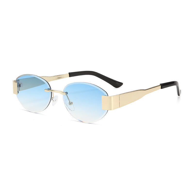 Dame glamorøs solbrille med klar, elegant ramme og beskyttende UV-filter Luvikno