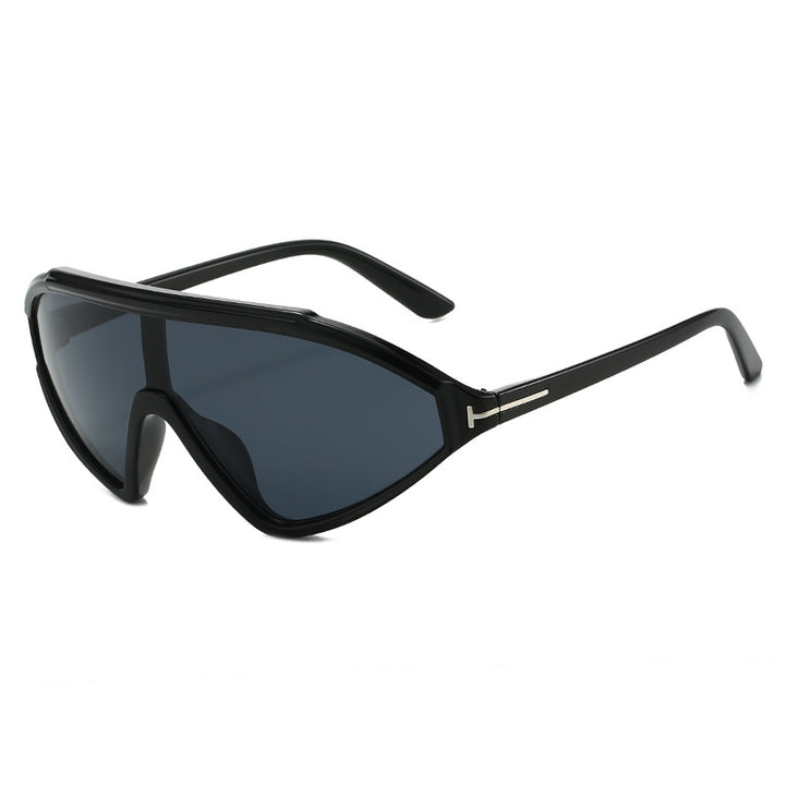Dame sporty solbriller med ergonomisk full rammedesign Luvikno