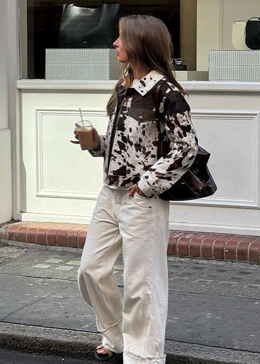 Luvik | Painatus Denim Takki