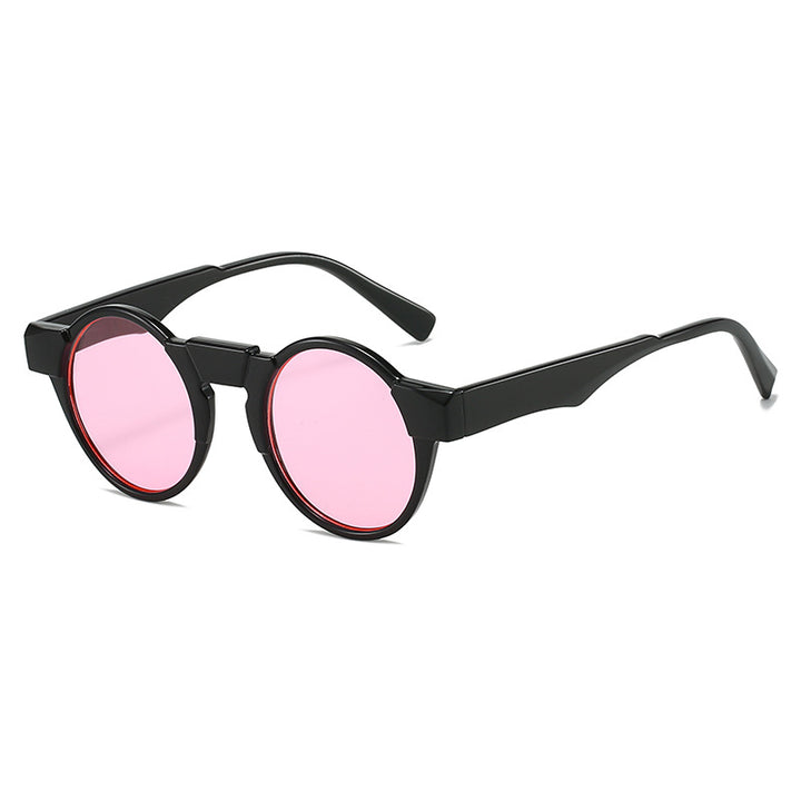 Dame moteriktig lesebrille med innovativt rundt rammedesign Luvikno