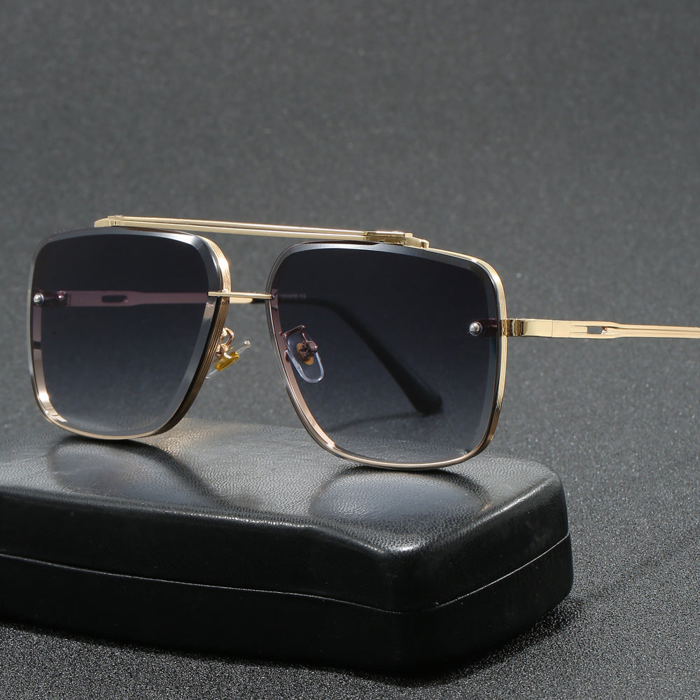 Damer elegant kvadratisk designer solbrille Luvikno