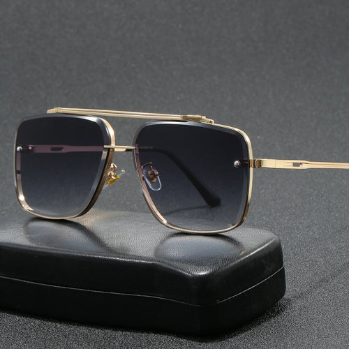 Damer elegant kvadratisk designer solbrille Luvikno