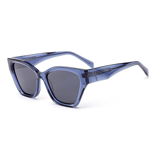 Dame solbrille med moderne ramme og lekne detaljer Luvikno