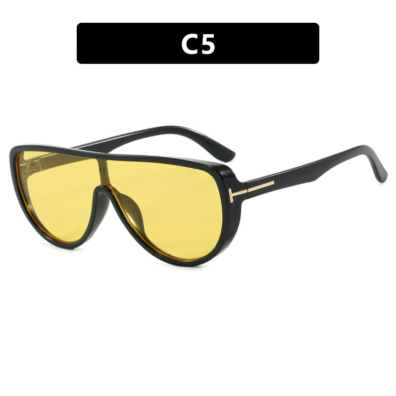 Dame elegant oversized solbrille med markant design og UV-beskyttelse Luvikno