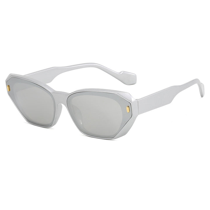 Dame futuristisk diamant-solbrille Luvikno