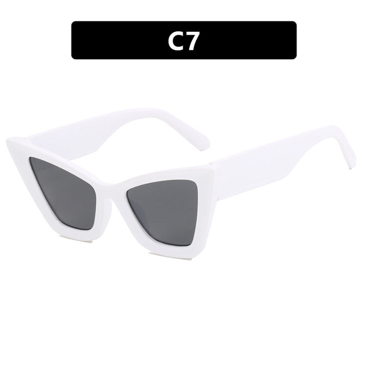 Damer Cat-Eye solbrille med elegante linser og UV-beskyttelse Luvikno