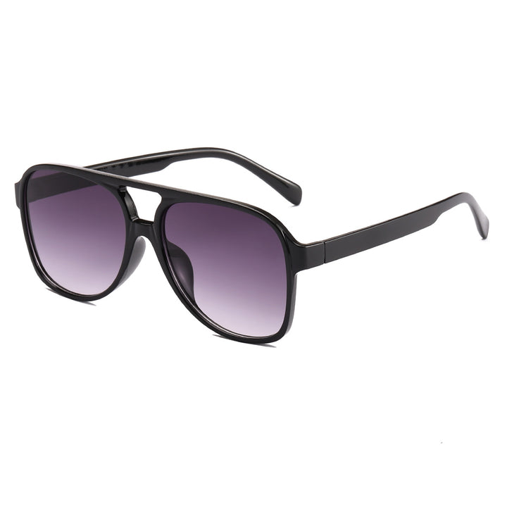 Dame moteriktig kvadratisk solbrille med bred ramme Luvikno