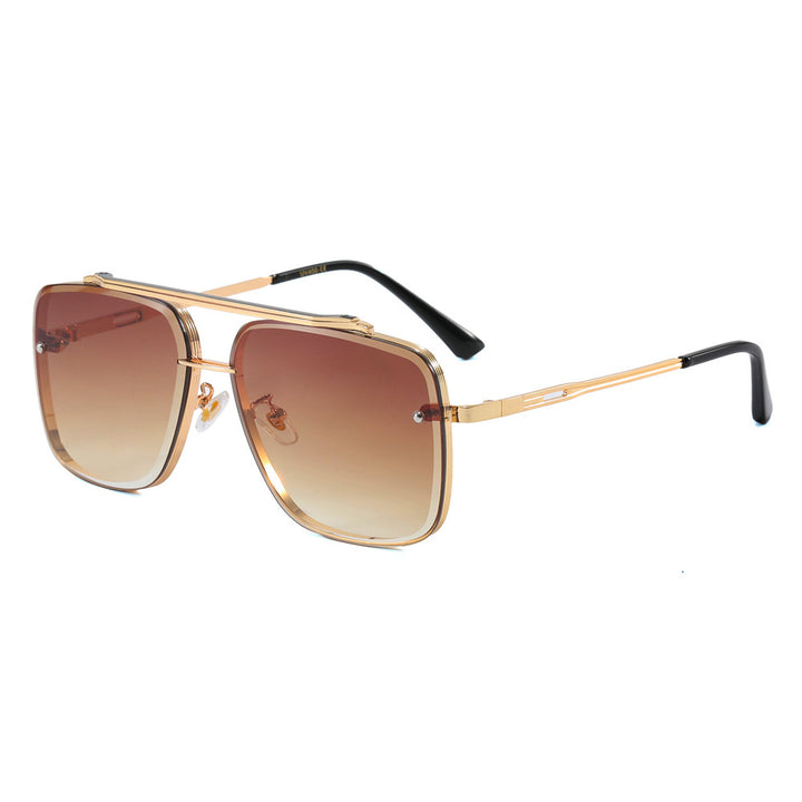 Damer elegant kvadratisk designer solbrille Luvikno