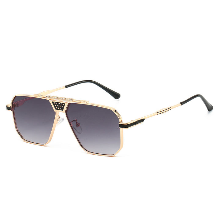 Dame solbrille i luksuriøs, geometrisk design Luvikno