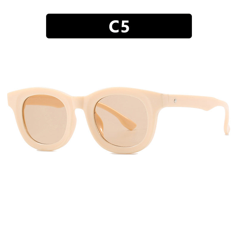 Dame trendy oversized solbriller med markant design Luvikno