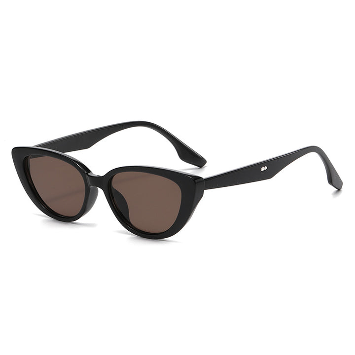 Kvinne Cat-Eye Solbriller med Stilig Skildpadde-design Luvikno