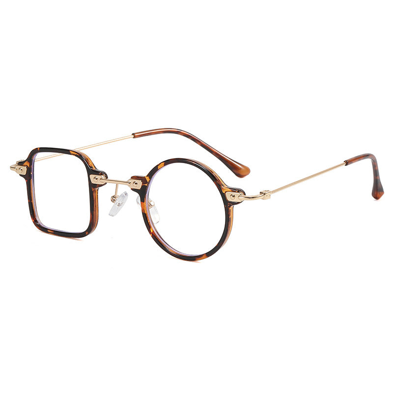Dame elegant rund hybridbrille med kvadratisk design Luvikno