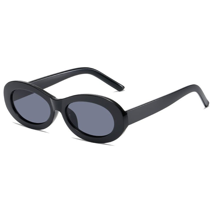 Dame trendy ovale solbriller med UV-beskyttelse og innovativ design Luvikno
