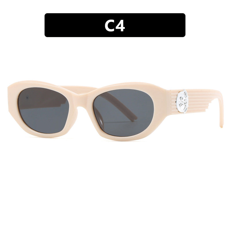 Dame moter Cat-Eye solbrille med markant design og luksuriøse detaljer Luvikno