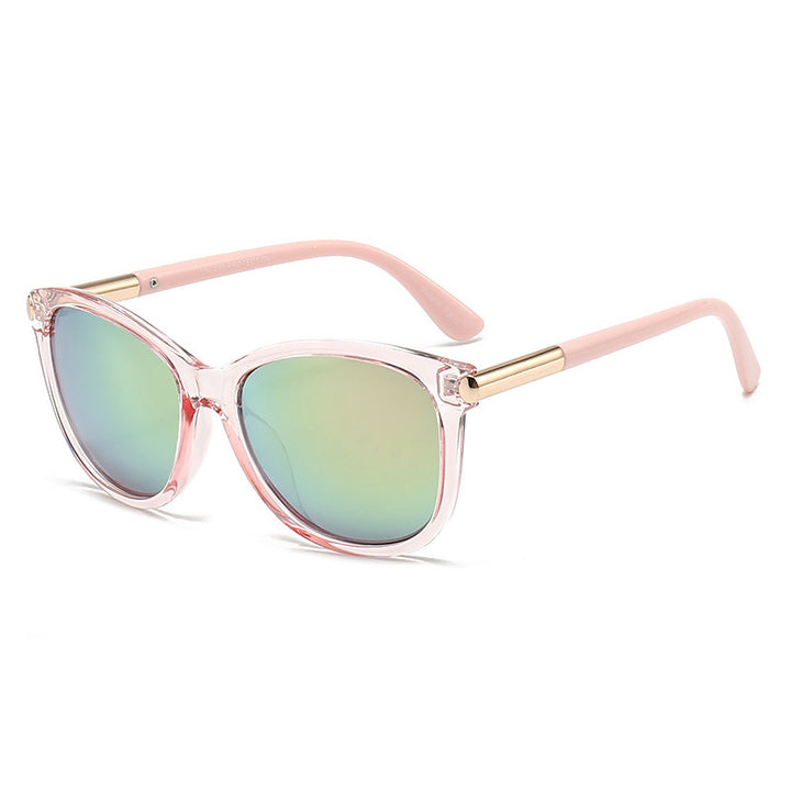 Dame Elegant Oversized Solbrille med stilfull ramme Luvikno