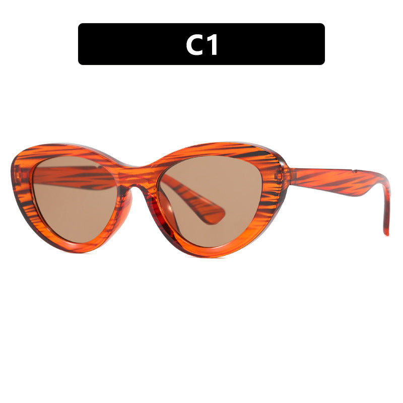 Dame Cat-Eye solbriller i unikt design Luvikno