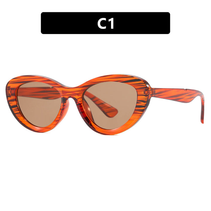 Dame Cat-Eye solbriller i unikt design Luvikno