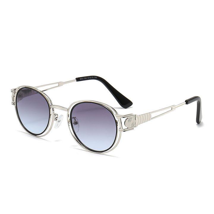 Dame solbrille med moderne metallramme og komfortable nesepads Luvikno