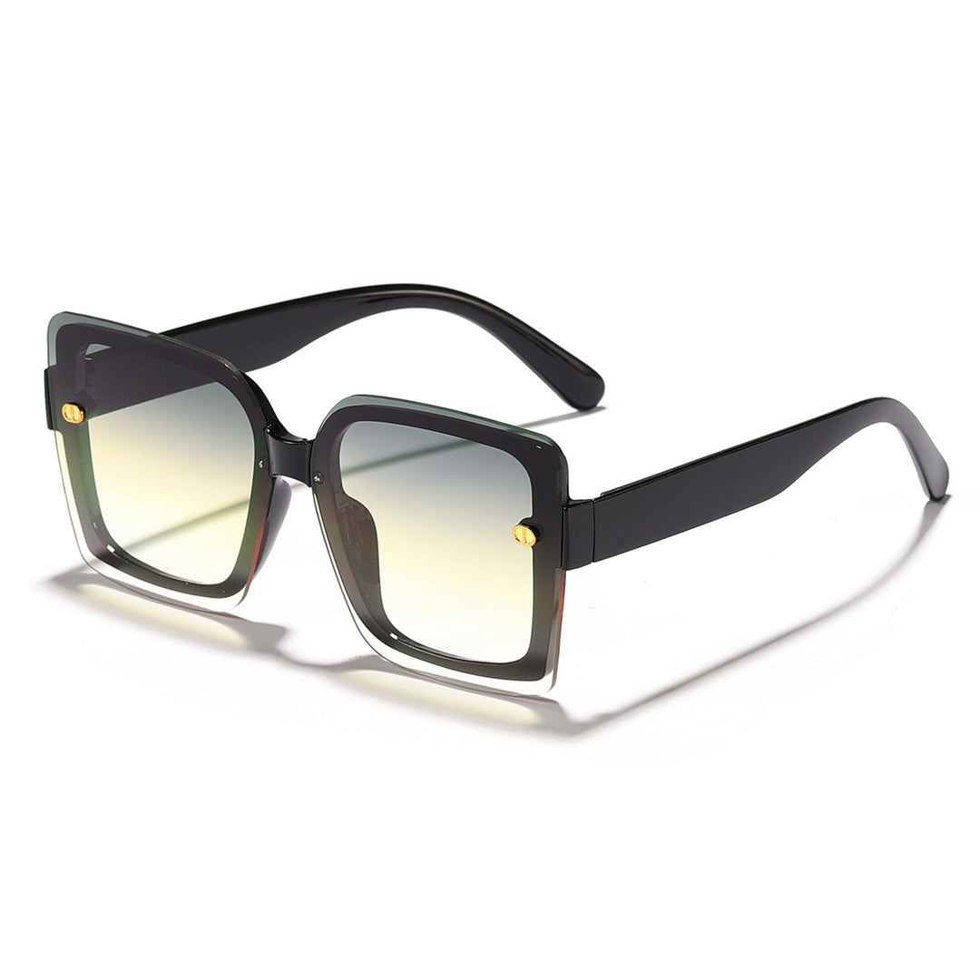 Dame moteriktig solbrille med kvadratisk design og høykvalitets ramme Luvikno