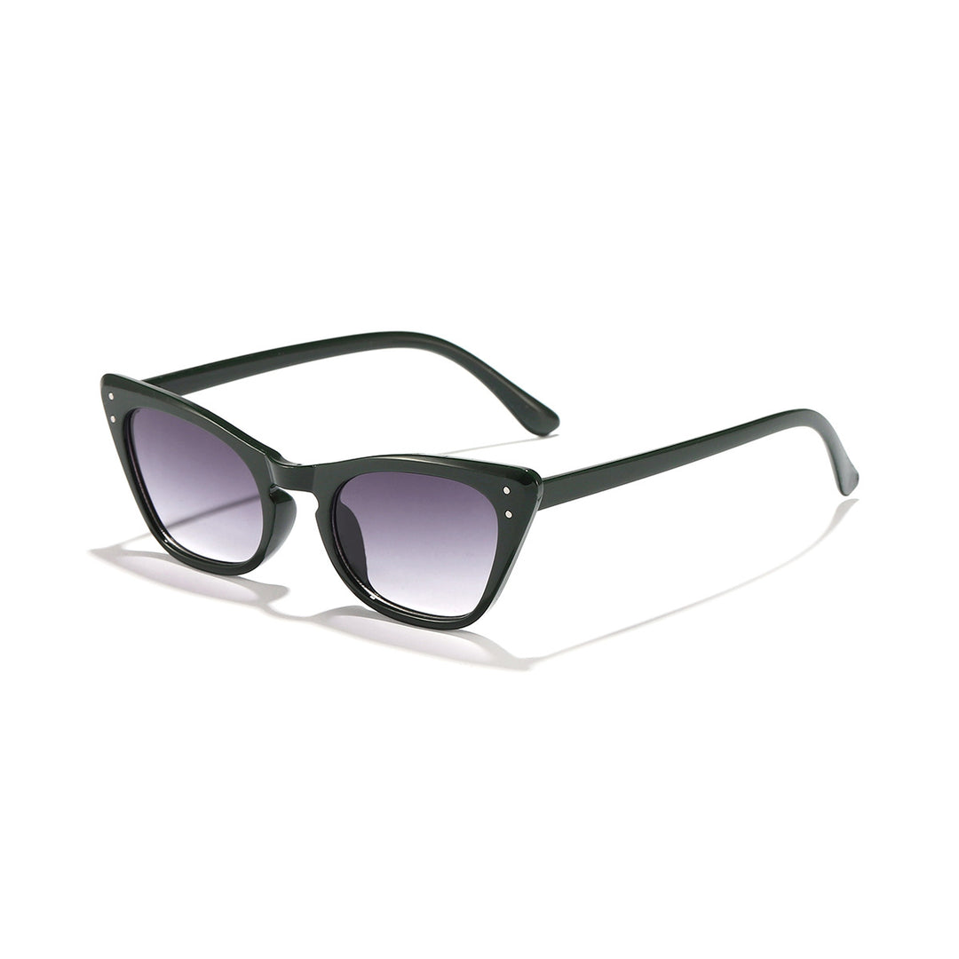 Dame Cat-Eye solbriller med speilende glass og stilfull ramme Luvikno