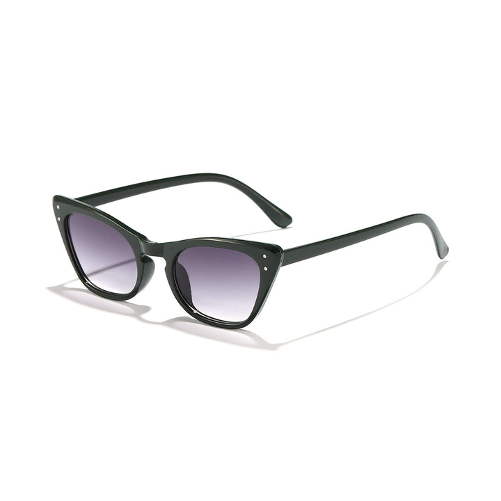 Dame Cat-Eye solbriller med speilende glass og stilfull ramme Luvikno