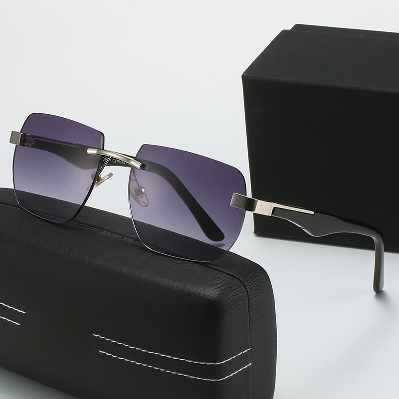 Dame Fashion-solbriller i moderne geometrisk design Luvikno